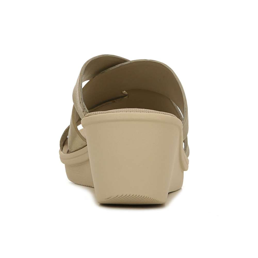 Rowena Wedge Sandal - Warm Silver