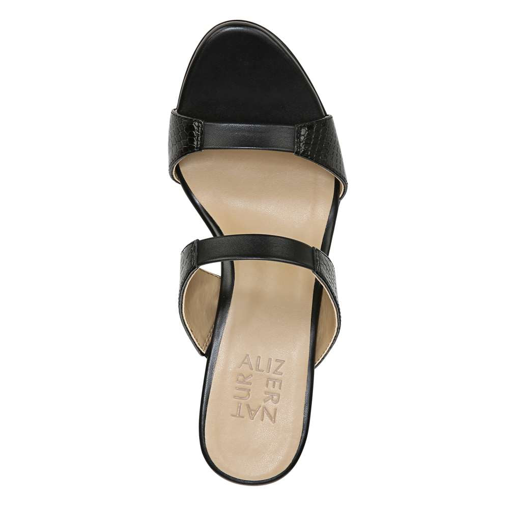 Venus Dress Sandal - Black Snake/Leather