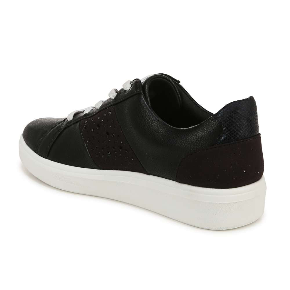 Happy Friday Lace Up Sneaker - Black