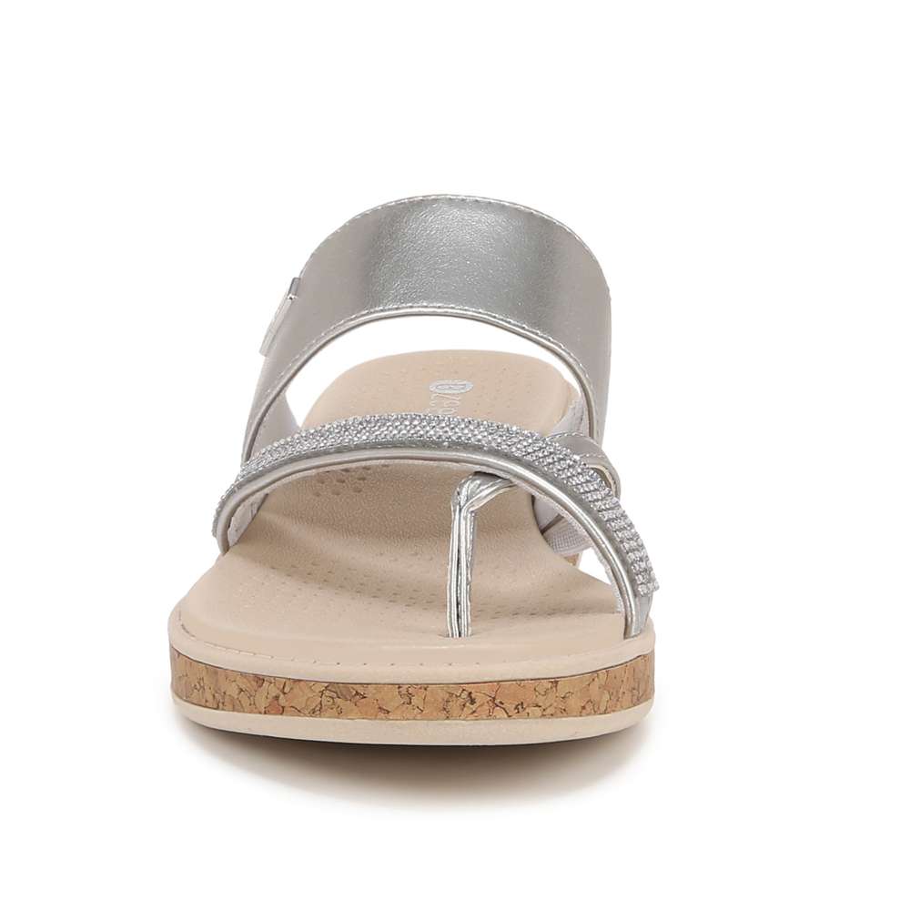 Bora Bright Sandal - Silver Metallic