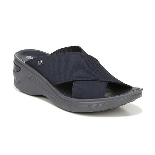 Desire Slide Sandal - Navy/Grey