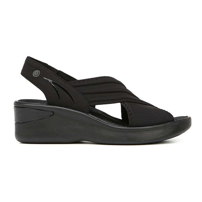 Sunset Wedge Sandal - Black