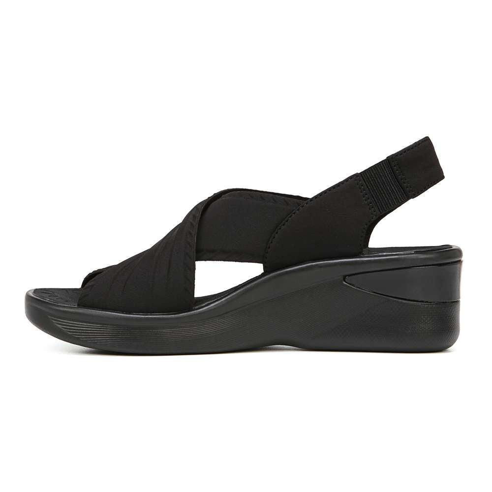Sunset Wedge Sandal - Black