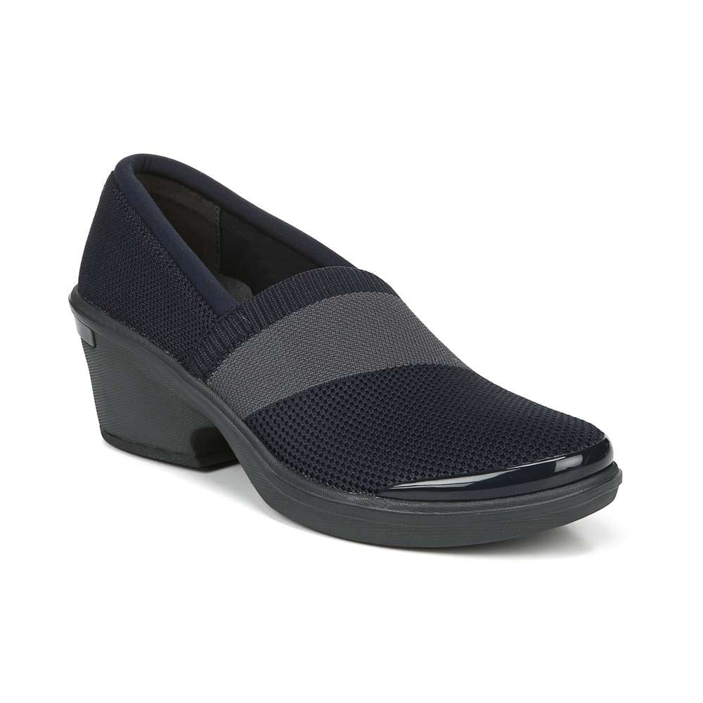 Tiramisu Slip-On Wedge - Navy