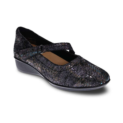 Bonn Mary-Jane - Black Metallic Python