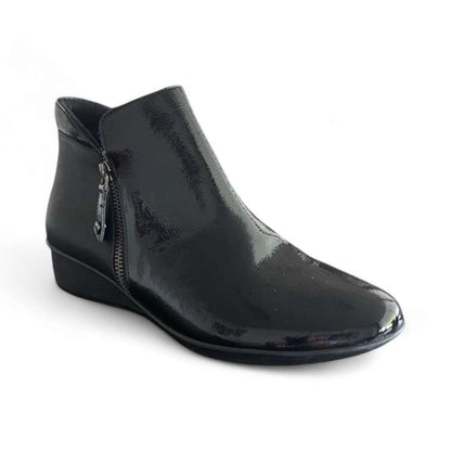 Damascus Boot - Black Patent