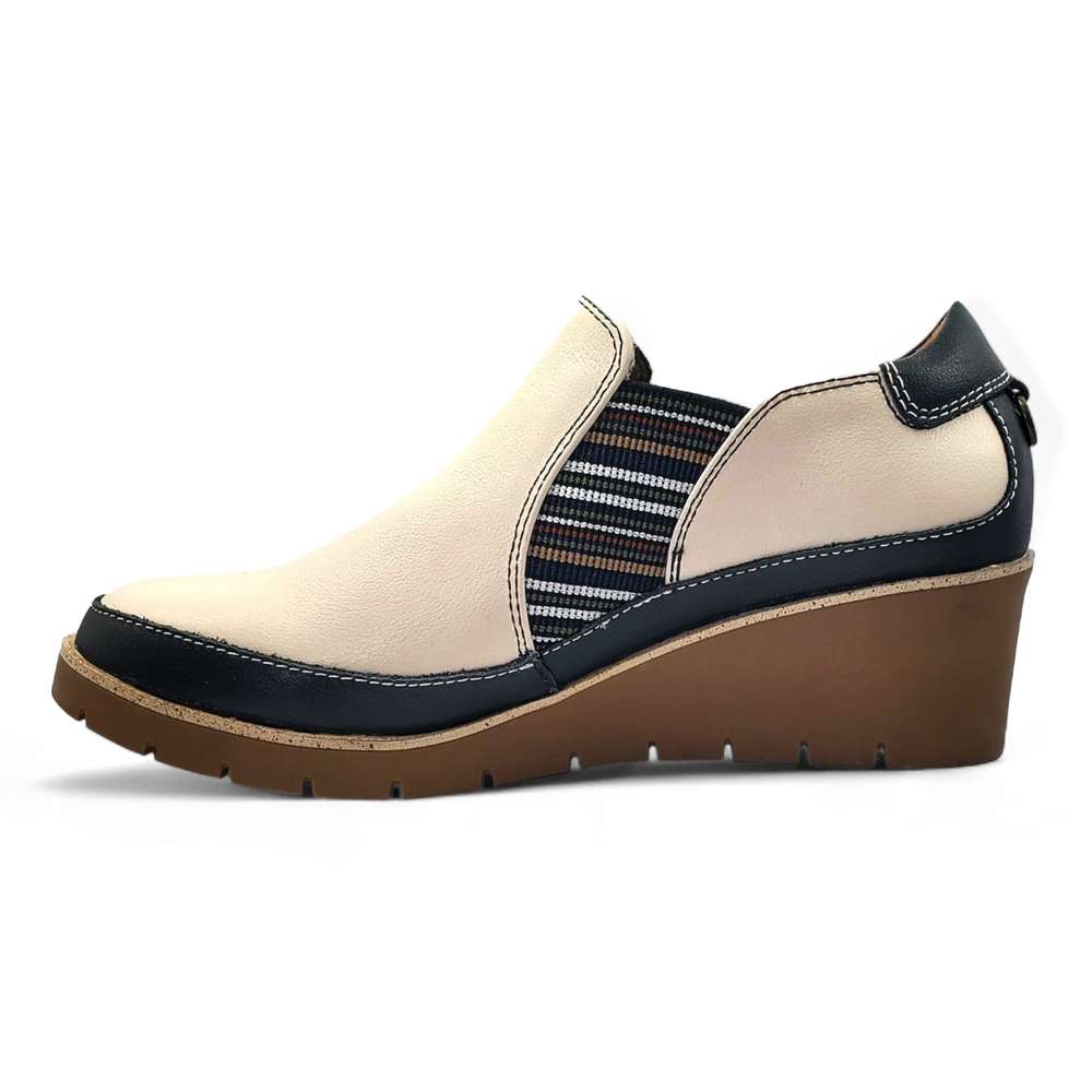 Mykonos Wedge Loafer - Pebble