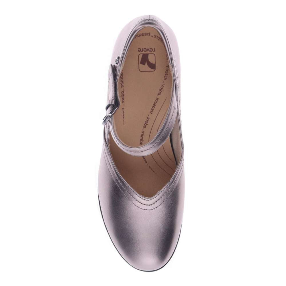 Narita Mary-Jane Flats - Gunmetal