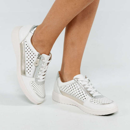 Baxley Sneaker - White/Apricot