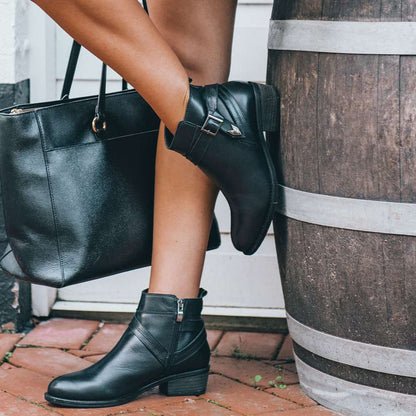 Grace Ankle Bootie - Tan