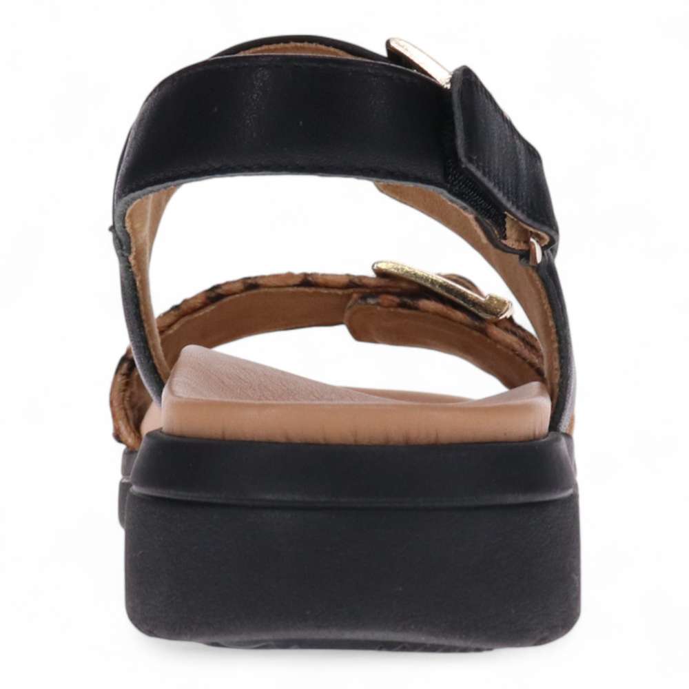 Bettina Sandal - Black Leopard