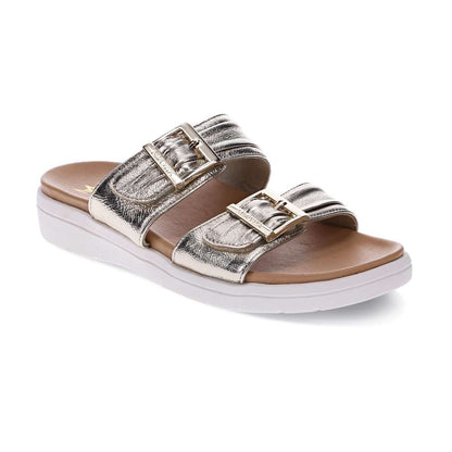 Bowie Slide Sandal - Champagne
