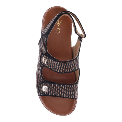 Dakota Sandal - Black Raffia