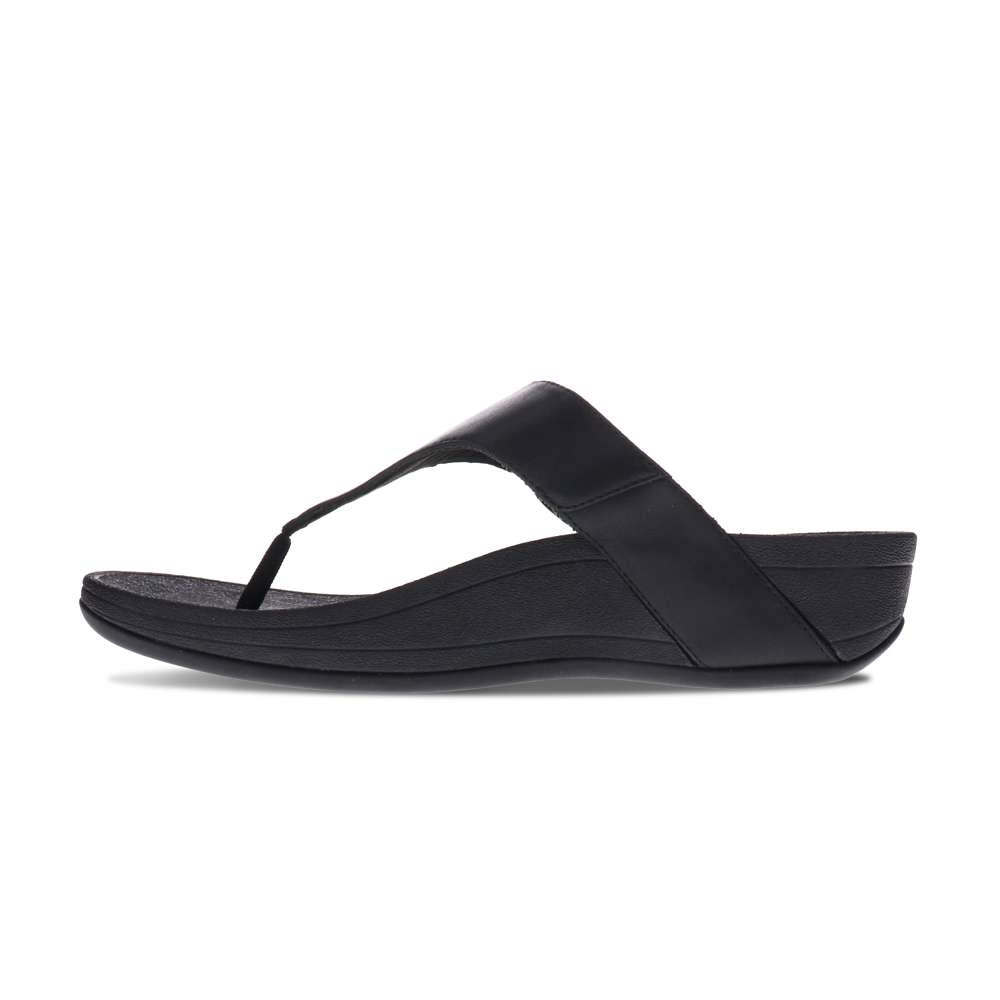 Faith Toe Post Sandal - Black