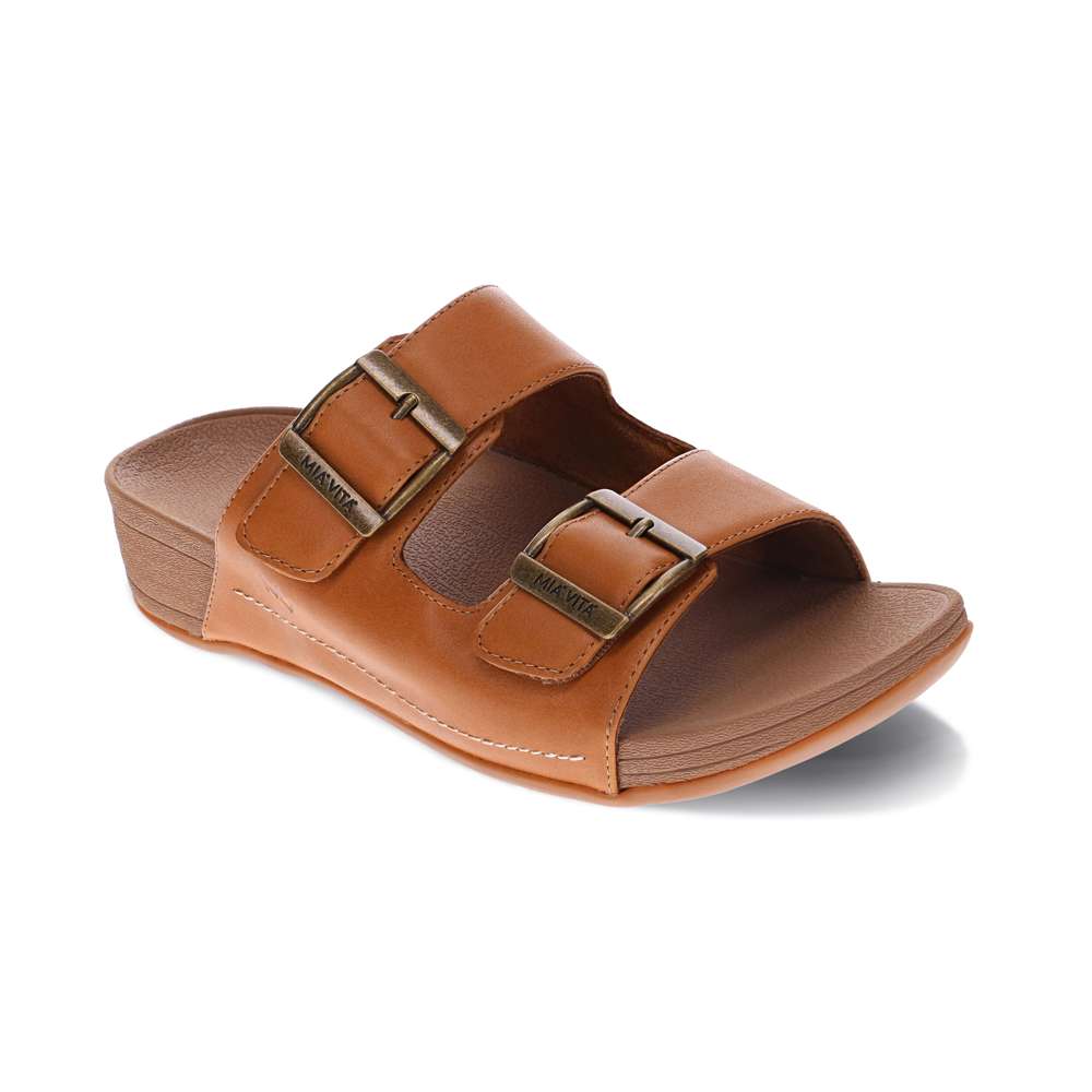 Flynn Slide Sandal - Tan