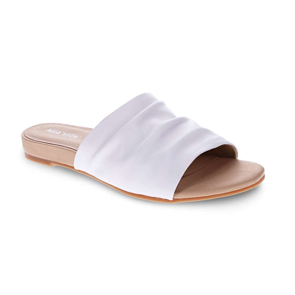 Maple Slide Sandal - White