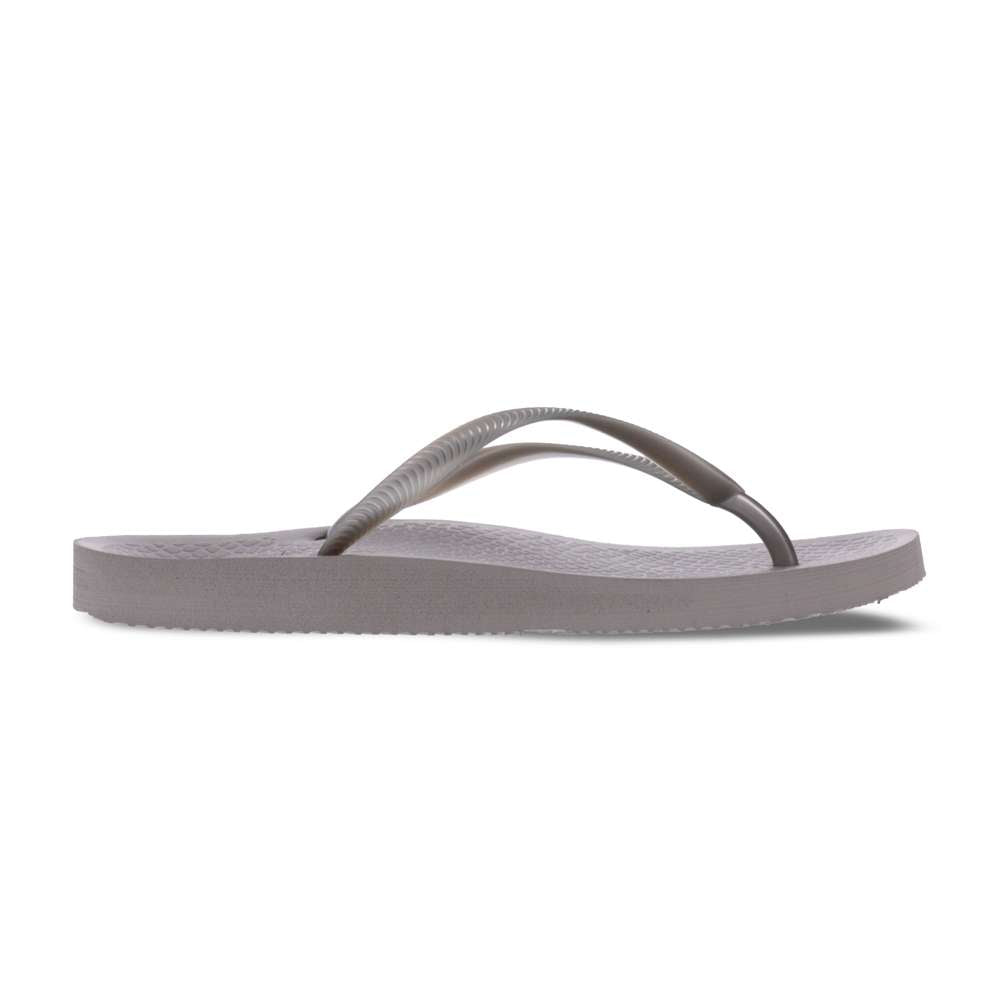 Venice Solid Women's Toe Post Sandal - Pewter