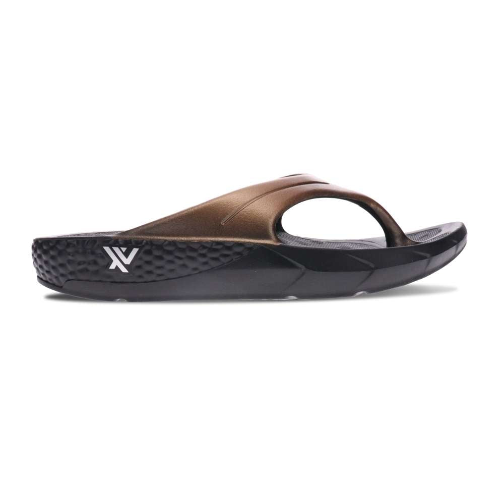 Vitality Toe Post Sandal - Black/Bronze