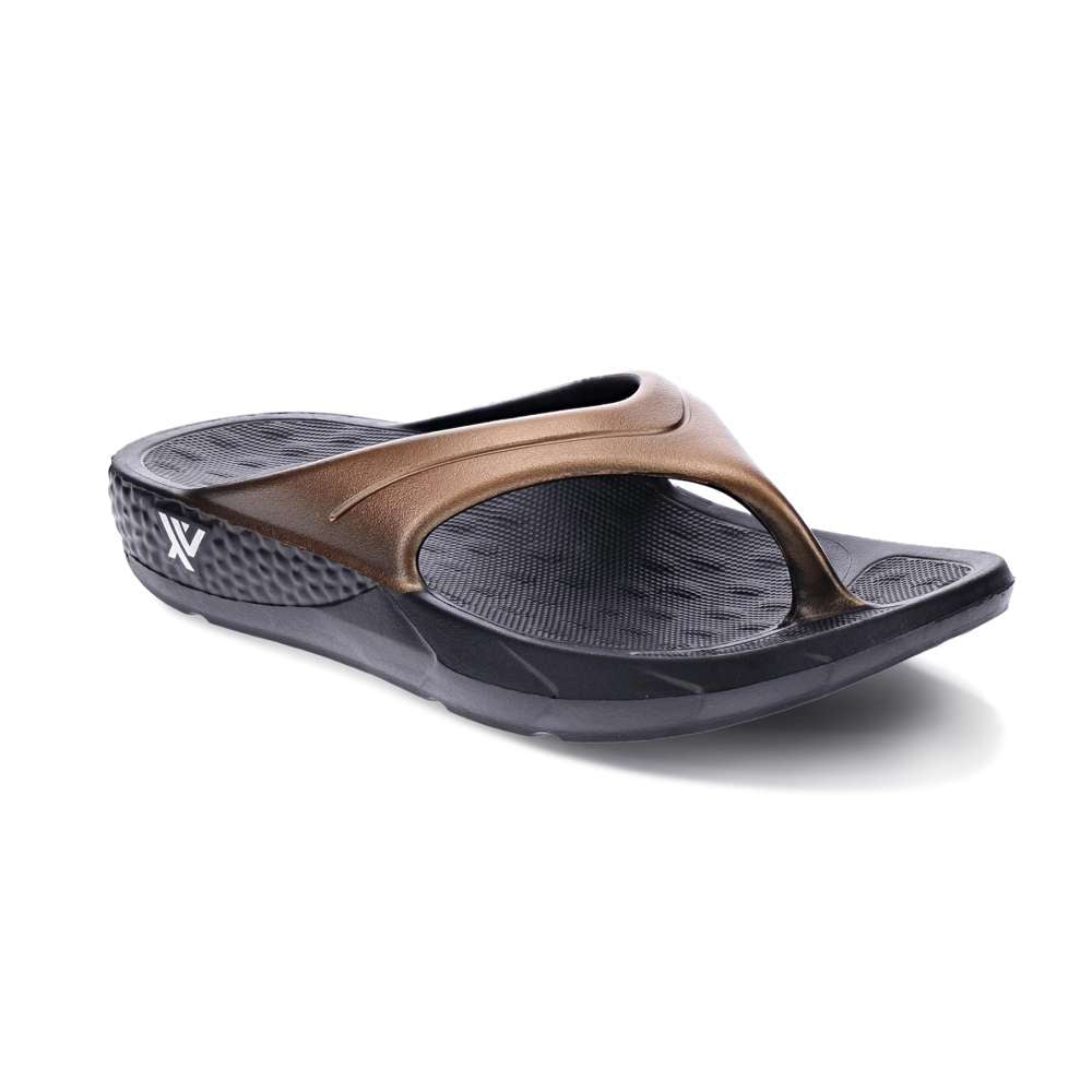 Vitality Toe Post Sandal - Black/Bronze