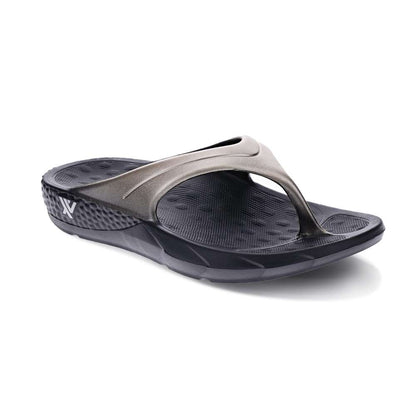 Vitality Toe Post Sandal - Black/Silver