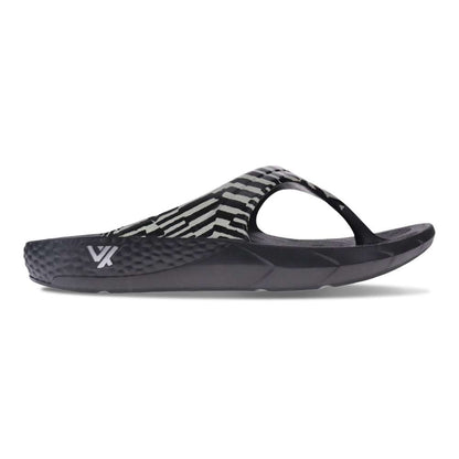 Vitality Toe Post Sandal - Black Zebra