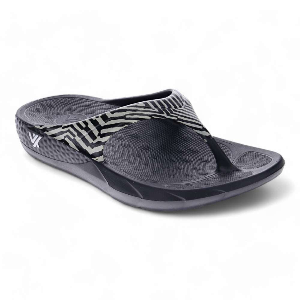Vitality Toe Post Sandal - Black Zebra