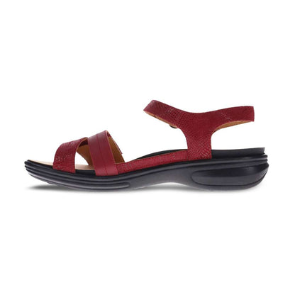 Barbados Sandal - Cherry French/Lizard