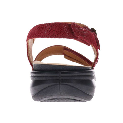 Barbados Sandal - Cherry French/Lizard