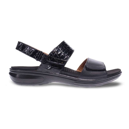 Como Adjustable Sandal - Black Croc