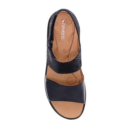 Como Adjustable Sandal - Black Lizard