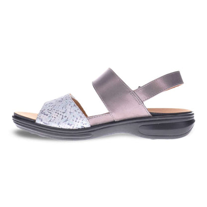 Como Adjustable Sandal - Teal Snake/Gunmetal