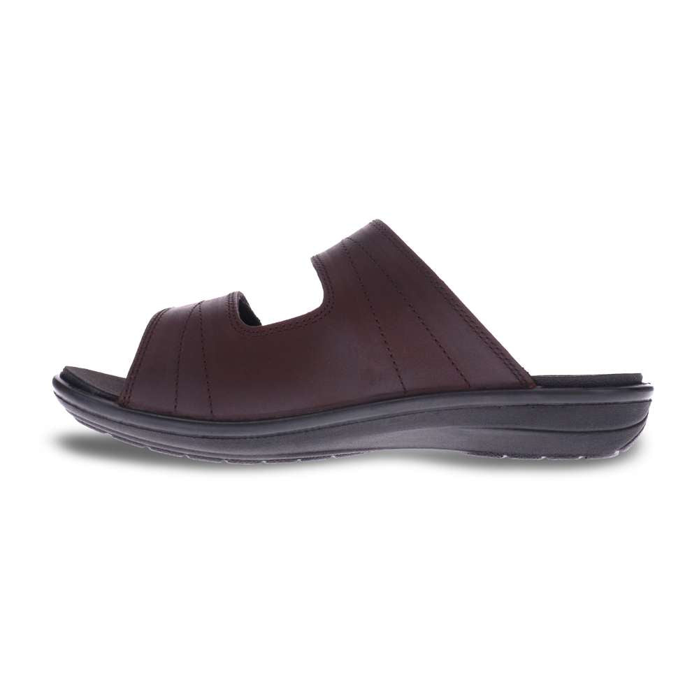 Durban Slide Sandal - Whiskey