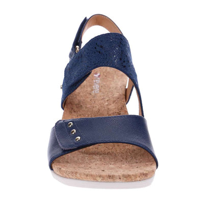 Grenada Wedge - Blue French/Blue Mosaic