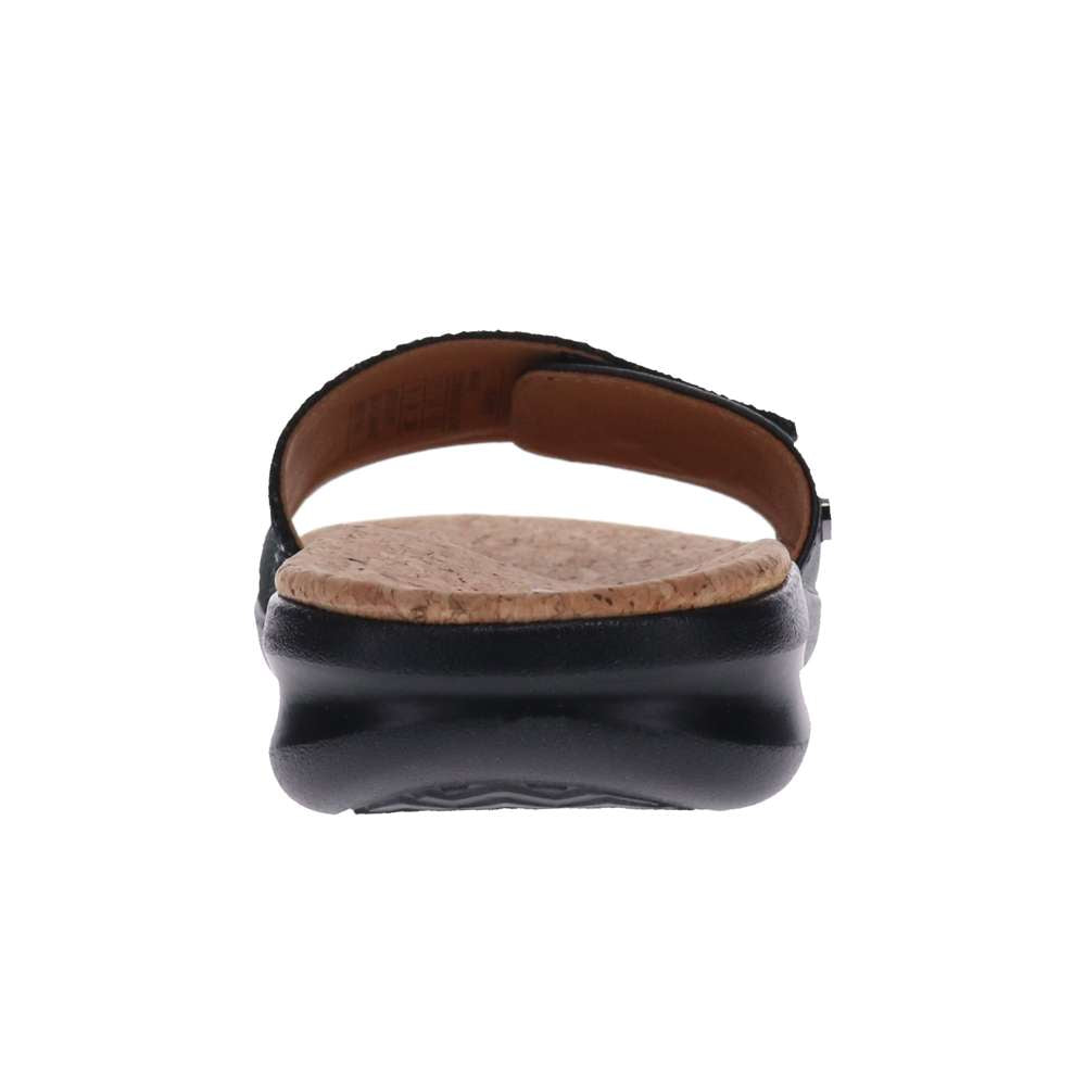 Macau II Slide Sandal - Black Lizard