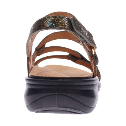 Miami Adjustable Sandal - Peacock Python