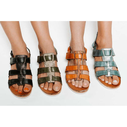 Santorini Gladiator Sandal - Black