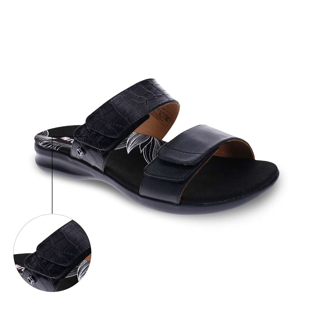 Seaside Slide Sandal - Black French/Croc