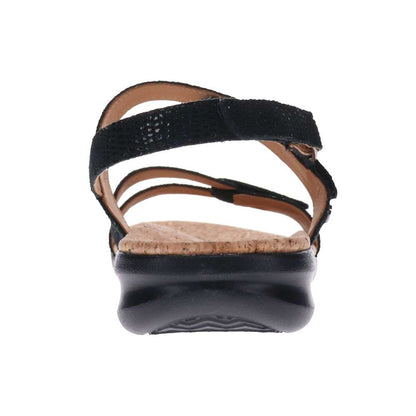 Tulum Adjustable Sandal - Black Lizard