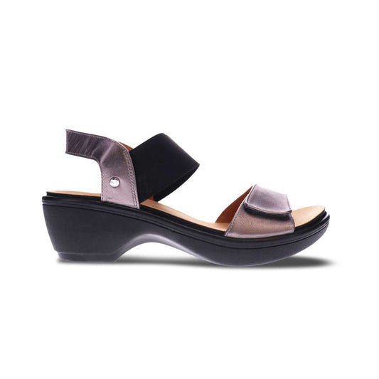 Valencia Wedge - Gunmetal