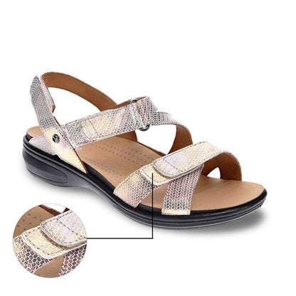 Zanzibar Adjustable Sandal - Metallic Interest