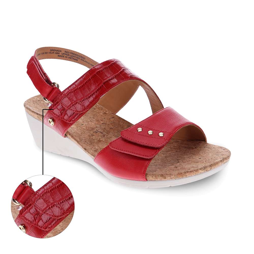 Grenada Strap Extension - Red French/Croc
