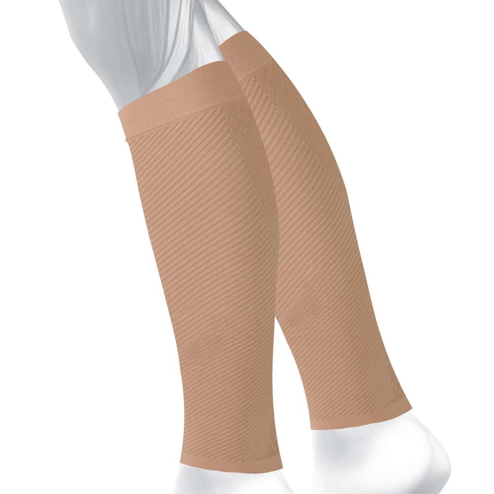 Sports Calf Compression Sleeve  (CS6) - Natural