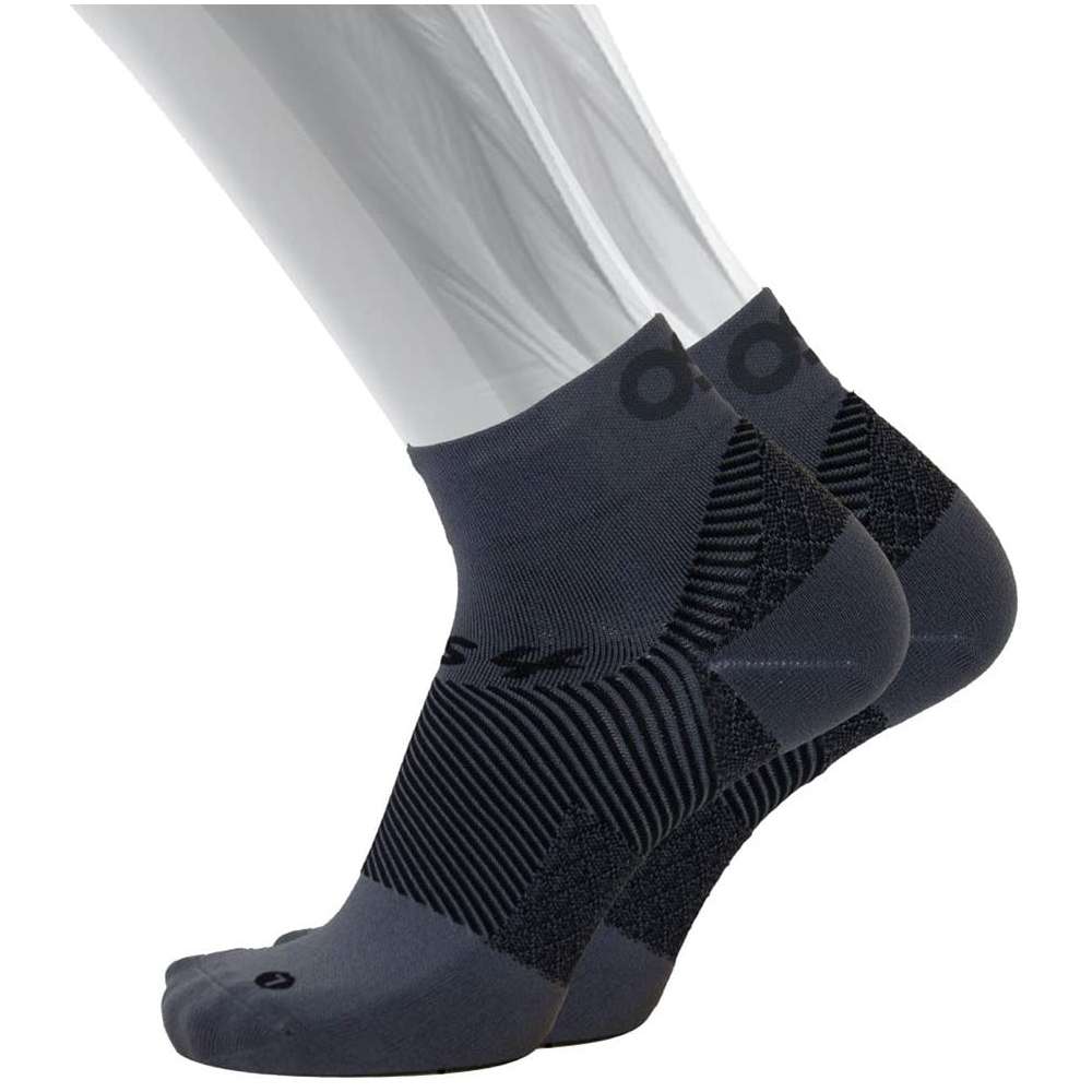 Quarter Crew Plantar Fasciitis Compression Socks (FS4) - Grey