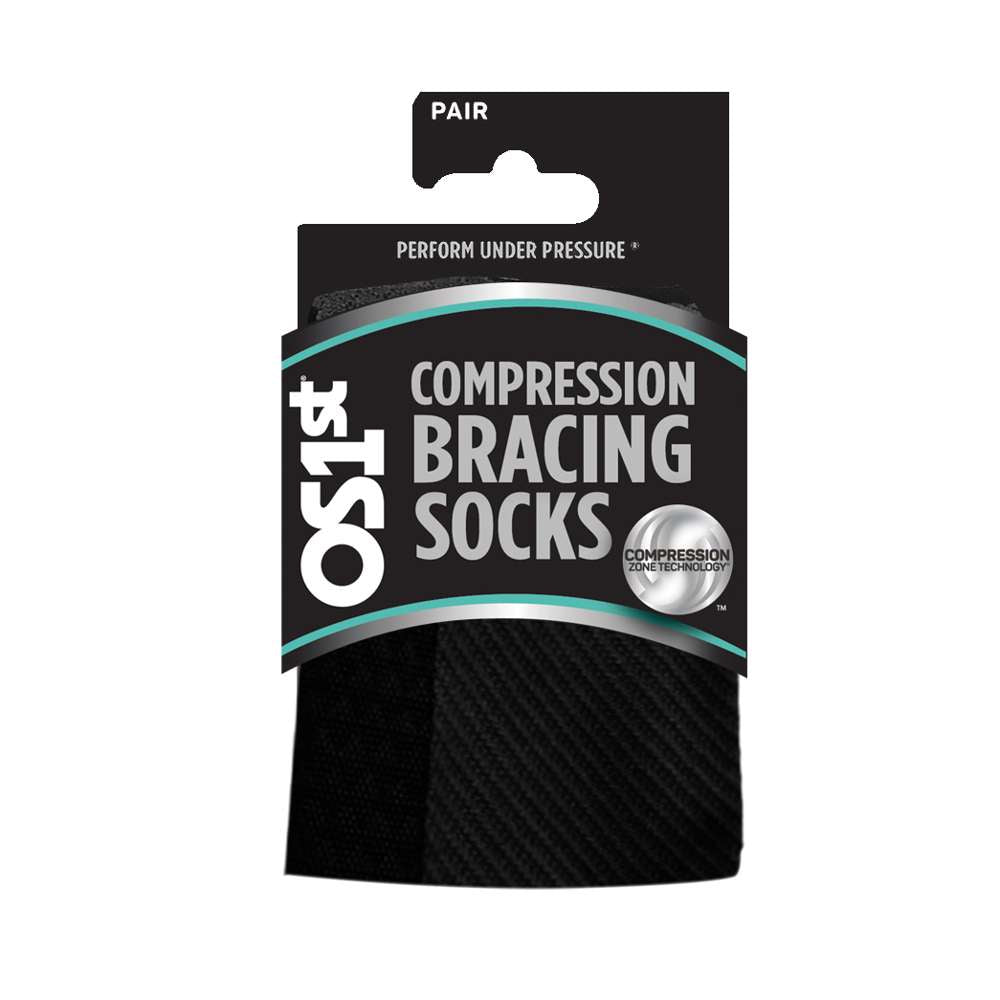 Compression Bracing Socks (FS4+) - Black
