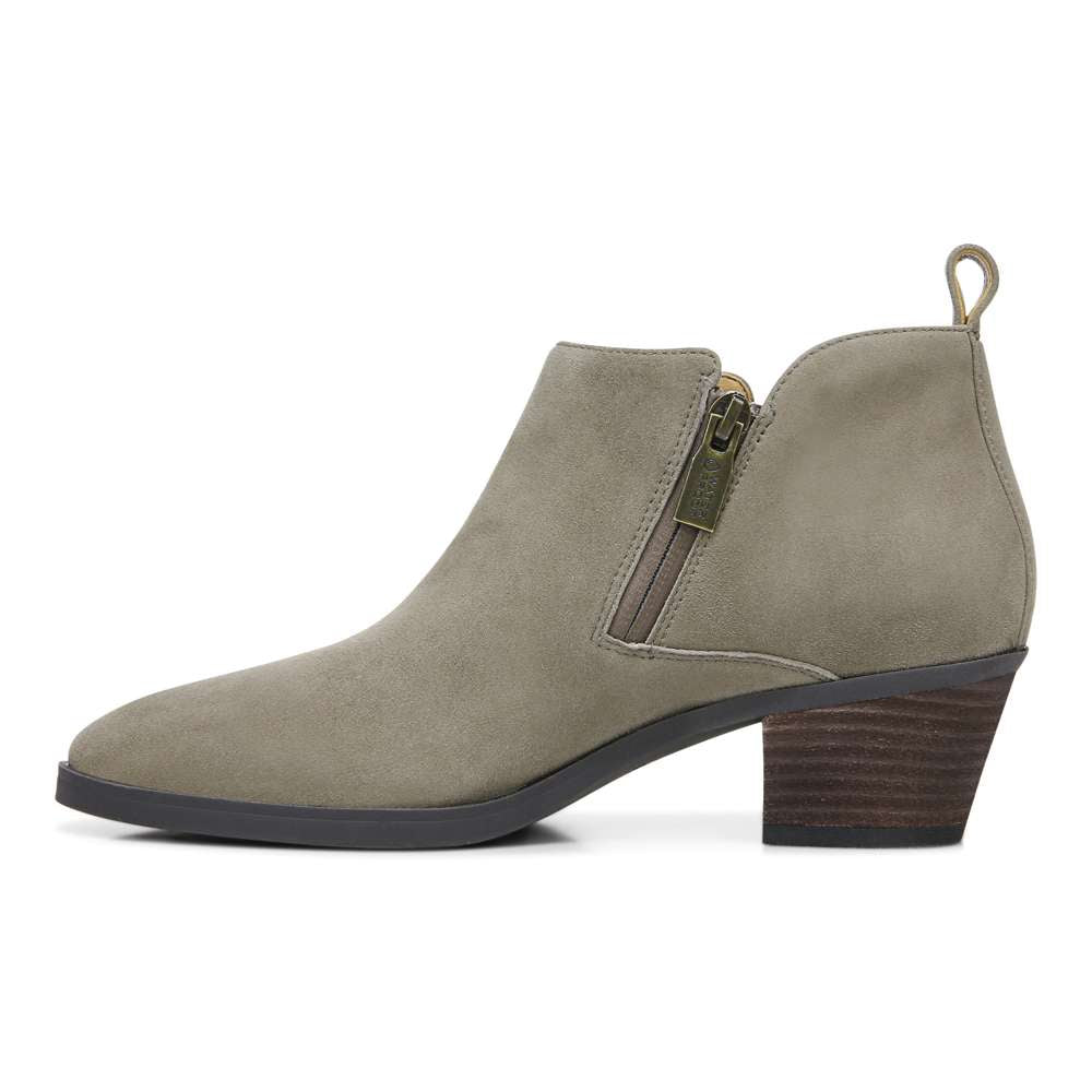 Cecily Ankle Boot - Stone Suede