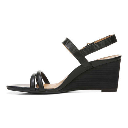 Emmy Wedge Sandal - Black