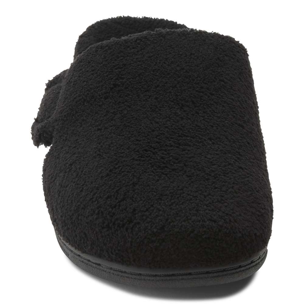 Gemma Mule Slippers - Black