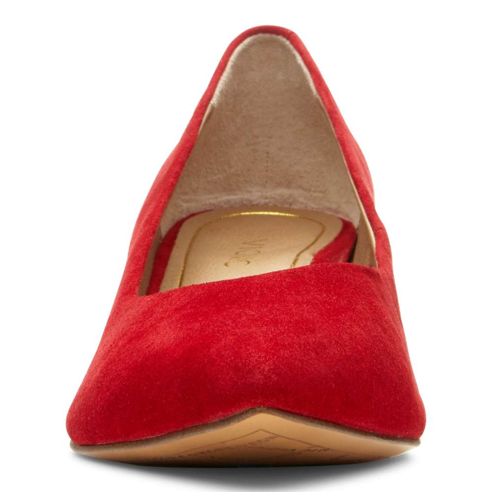 Josie Kitten Heel - Red