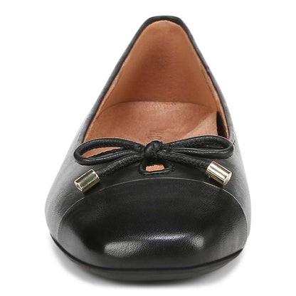 Klara Flat - Black Leather