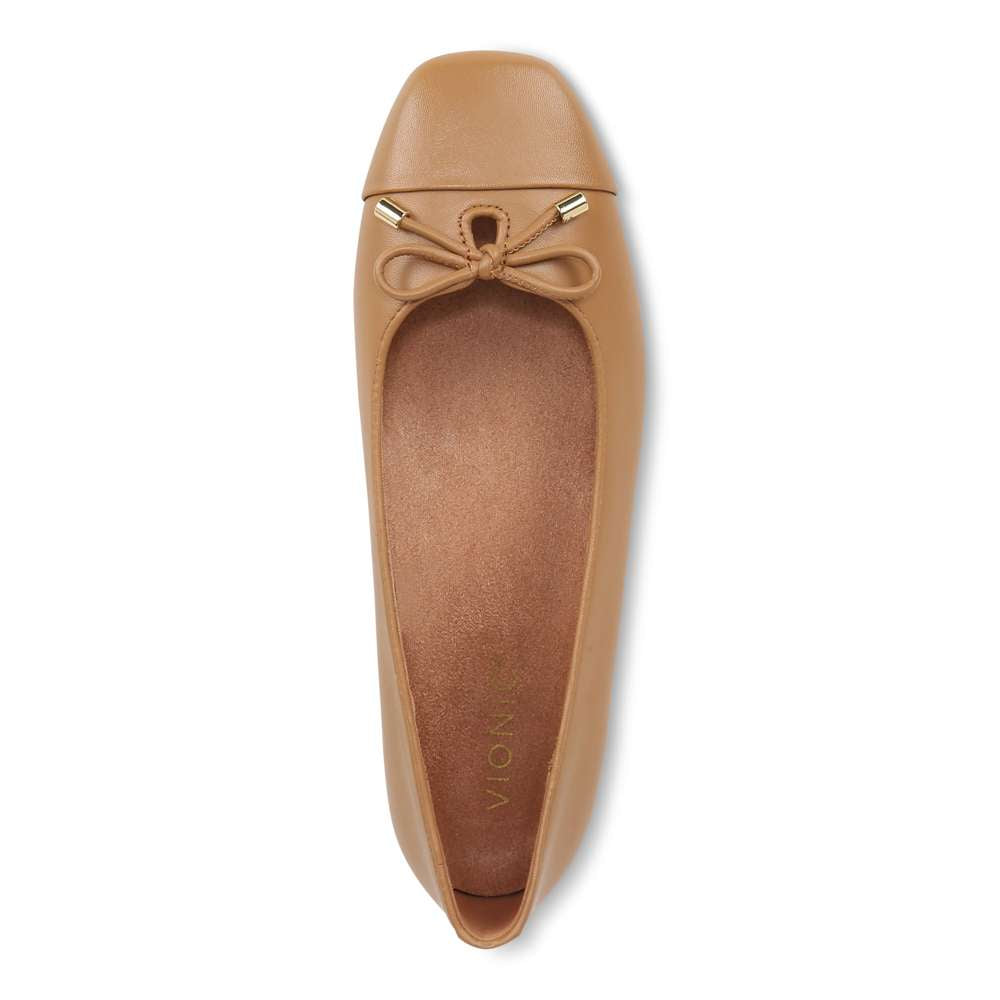 Klara Flat - Camel Leather